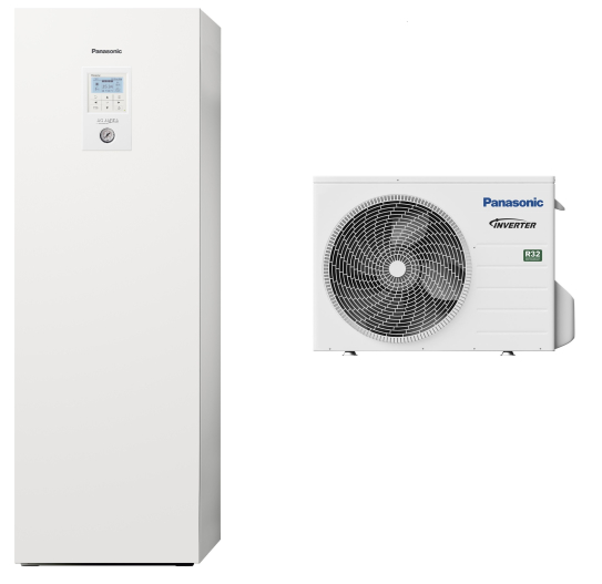 Pompa ciepła | 5kW | KIT-ADC5JB-SM | 185L | grzałka 3kW | 230V | 2-strefowy | HP | PANASONIC
