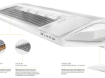 Kurtyna powietrza | WING II E150 AC | elektryczna | 150cm | biała | VTS